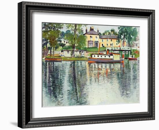 Reflections, Balloch, C.1929-30-George Leslie Hunter-Framed Giclee Print