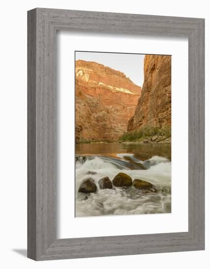 Reflections from Morning Sun. Colorado River. Grand Canyon. Arizona-Tom Norring-Framed Photographic Print