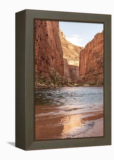 Reflections from Morning Sun. Colorado River. Grand Canyon. Arizona-Tom Norring-Framed Premier Image Canvas