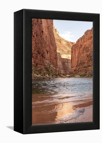 Reflections from Morning Sun. Colorado River. Grand Canyon. Arizona-Tom Norring-Framed Premier Image Canvas