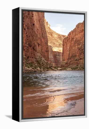 Reflections from Morning Sun. Colorado River. Grand Canyon. Arizona-Tom Norring-Framed Premier Image Canvas