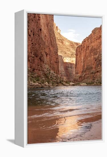 Reflections from Morning Sun. Colorado River. Grand Canyon. Arizona-Tom Norring-Framed Premier Image Canvas