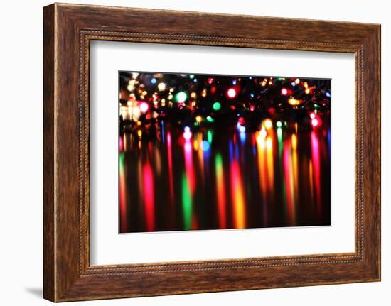 Reflections III-Leesa White-Framed Photographic Print