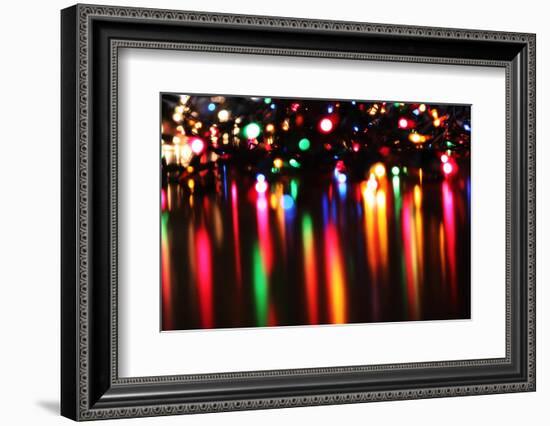 Reflections III-Leesa White-Framed Photographic Print