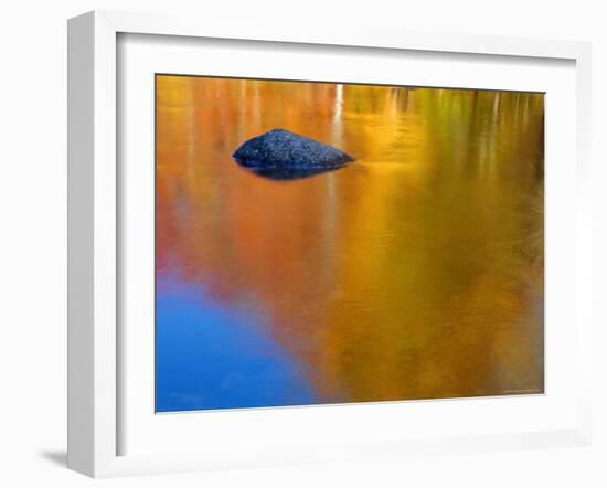 Reflections in Autumn, Lost River, New Hampshire, USA-Gavin Hellier-Framed Photographic Print