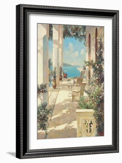 Reflections in Blue-Vitali Bondarenko-Framed Art Print