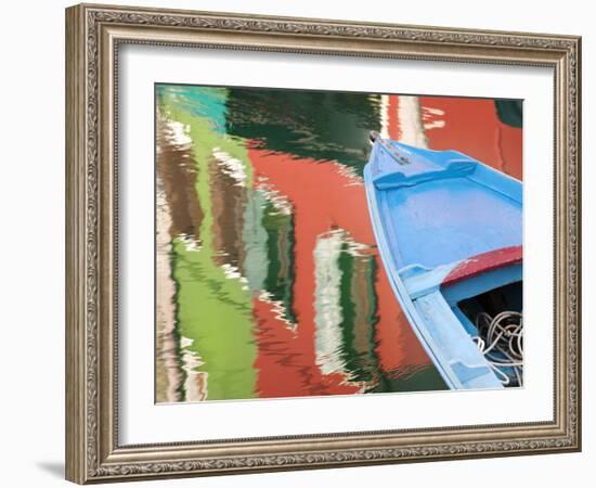 Reflections in Burano, Veneto Region, Italy-Nadia Isakova-Framed Photographic Print