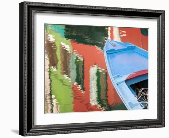 Reflections in Burano, Veneto Region, Italy-Nadia Isakova-Framed Photographic Print