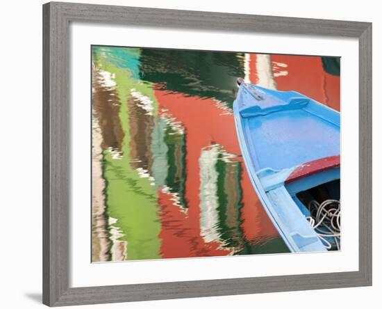 Reflections in Burano, Veneto Region, Italy-Nadia Isakova-Framed Photographic Print