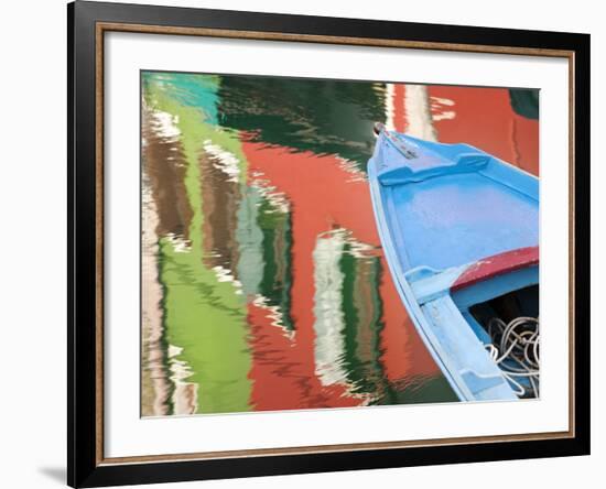 Reflections in Burano, Veneto Region, Italy-Nadia Isakova-Framed Photographic Print