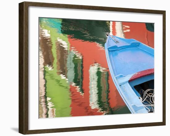 Reflections in Burano, Veneto Region, Italy-Nadia Isakova-Framed Photographic Print