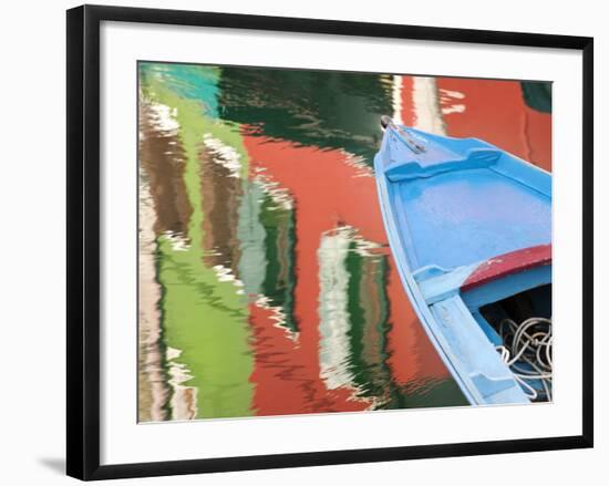 Reflections in Burano, Veneto Region, Italy-Nadia Isakova-Framed Photographic Print