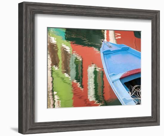 Reflections in Burano, Veneto Region, Italy-Nadia Isakova-Framed Photographic Print