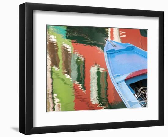 Reflections in Burano, Veneto Region, Italy-Nadia Isakova-Framed Photographic Print