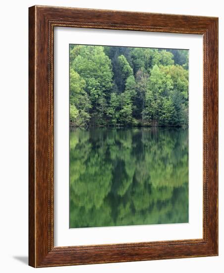 Reflections in Charlottesville Lake, Blue Ridge Mountains, Virginia, USA-Charles Gurche-Framed Photographic Print