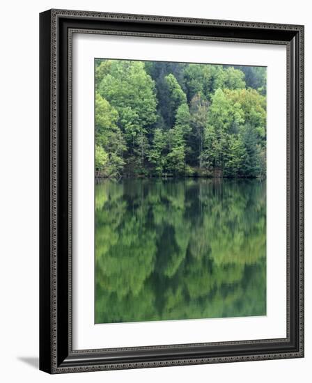 Reflections in Charlottesville Lake, Blue Ridge Mountains, Virginia, USA-Charles Gurche-Framed Photographic Print