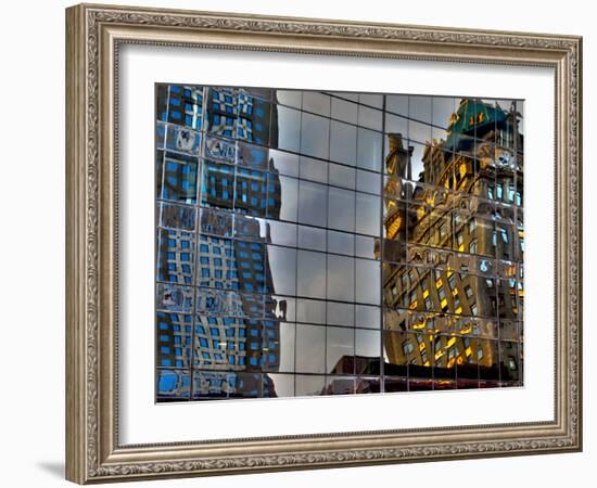 Reflections in Glass, Manhattan, New York City-Sabine Jacobs-Framed Photographic Print