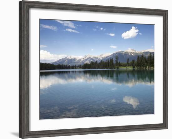 Reflections in Lake Beauvert, Jasper National Park, UNESCO World Heritage Site, British Columbia, R-Martin Child-Framed Photographic Print