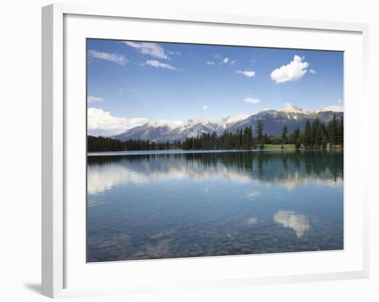 Reflections in Lake Beauvert, Jasper National Park, UNESCO World Heritage Site, British Columbia, R-Martin Child-Framed Photographic Print