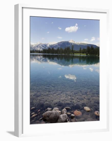 Reflections in Lake Beauvert, Jasper National Park, UNESCO World Heritage Site, British Columbia, R-Martin Child-Framed Photographic Print