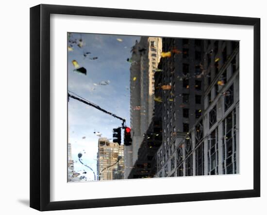 Reflections in Midtown Manhattan, New York City-Sabine Jacobs-Framed Photographic Print