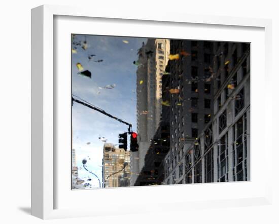 Reflections in Midtown Manhattan, New York City-Sabine Jacobs-Framed Photographic Print