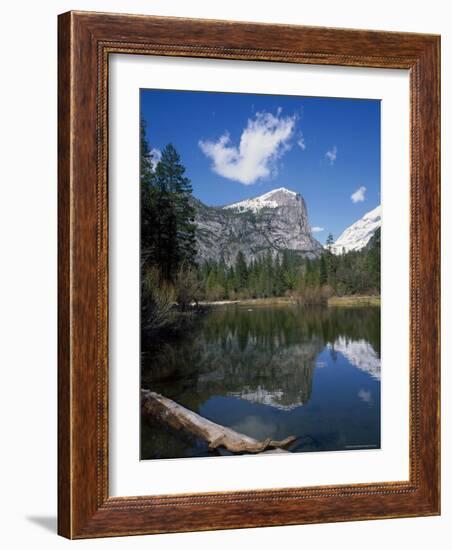 Reflections in Mirror Lake of Mount Watkins, in the Yosemite National Park, California, USA-Roy Rainford-Framed Photographic Print