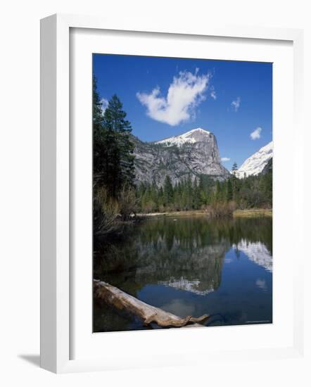 Reflections in Mirror Lake of Mount Watkins, in the Yosemite National Park, California, USA-Roy Rainford-Framed Photographic Print