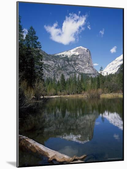 Reflections in Mirror Lake of Mount Watkins, in the Yosemite National Park, California, USA-Roy Rainford-Mounted Photographic Print