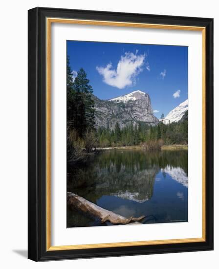 Reflections in Mirror Lake of Mount Watkins, in the Yosemite National Park, California, USA-Roy Rainford-Framed Photographic Print