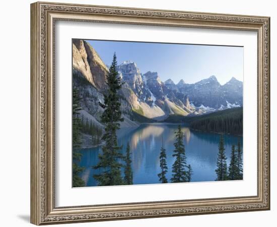 Reflections in Moraine Lake, Banff National Park, UNESCO World Heritage Site, Alberta, Rocky Mounta-Martin Child-Framed Photographic Print