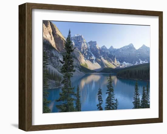 Reflections in Moraine Lake, Banff National Park, UNESCO World Heritage Site, Alberta, Rocky Mounta-Martin Child-Framed Photographic Print