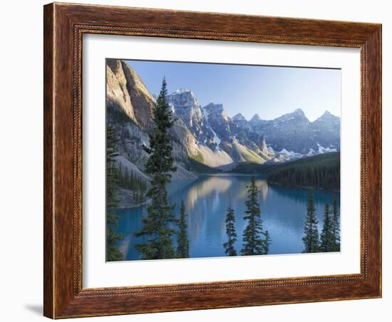 Reflections in Moraine Lake, Banff National Park, UNESCO World Heritage Site, Alberta, Rocky Mounta-Martin Child-Framed Photographic Print