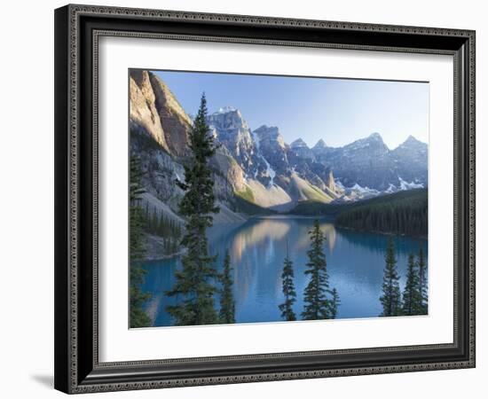 Reflections in Moraine Lake, Banff National Park, UNESCO World Heritage Site, Alberta, Rocky Mounta-Martin Child-Framed Photographic Print