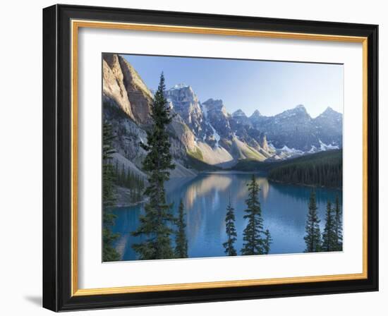 Reflections in Moraine Lake, Banff National Park, UNESCO World Heritage Site, Alberta, Rocky Mounta-Martin Child-Framed Photographic Print