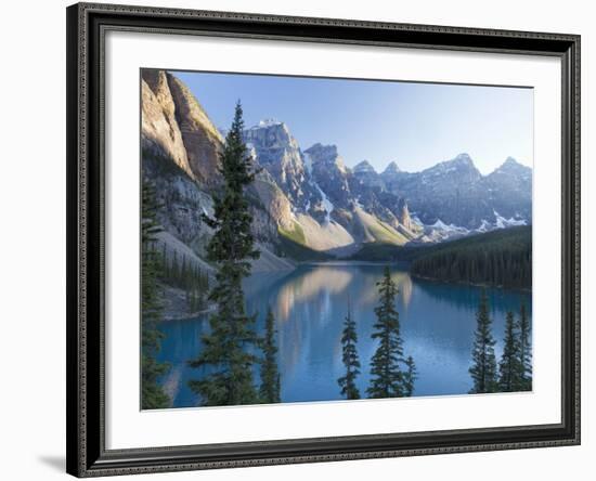 Reflections in Moraine Lake, Banff National Park, UNESCO World Heritage Site, Alberta, Rocky Mounta-Martin Child-Framed Photographic Print