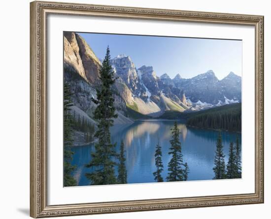 Reflections in Moraine Lake, Banff National Park, UNESCO World Heritage Site, Alberta, Rocky Mounta-Martin Child-Framed Photographic Print