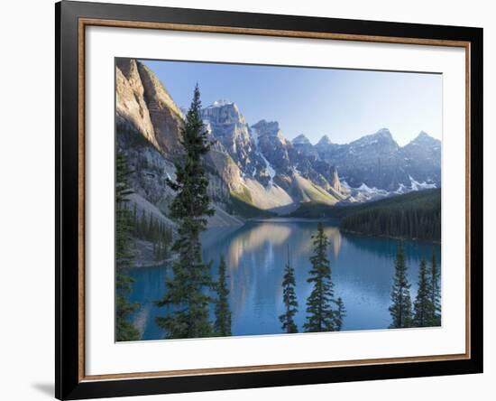 Reflections in Moraine Lake, Banff National Park, UNESCO World Heritage Site, Alberta, Rocky Mounta-Martin Child-Framed Photographic Print