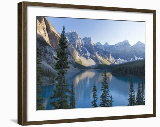 Reflections in Moraine Lake, Banff National Park, UNESCO World Heritage Site, Alberta, Rocky Mounta-Martin Child-Framed Photographic Print