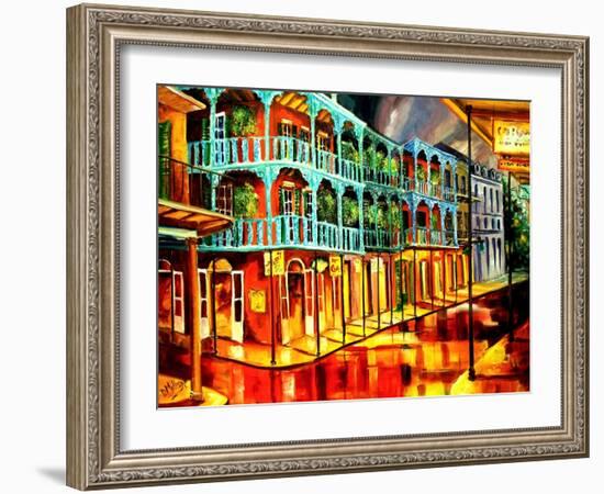 Reflections In Red-Diane Millsap-Framed Art Print