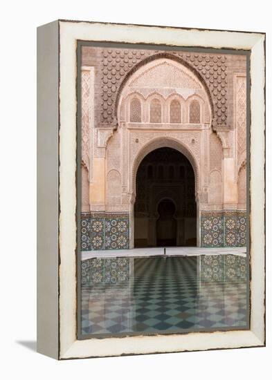 Reflections in the Courtyard Pool-Stephen Studd-Framed Premier Image Canvas