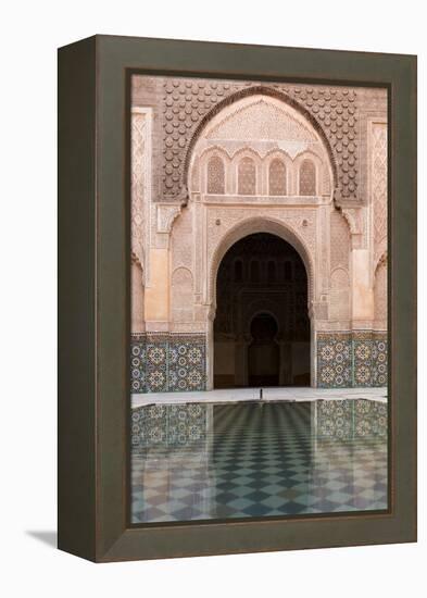 Reflections in the Courtyard Pool-Stephen Studd-Framed Premier Image Canvas