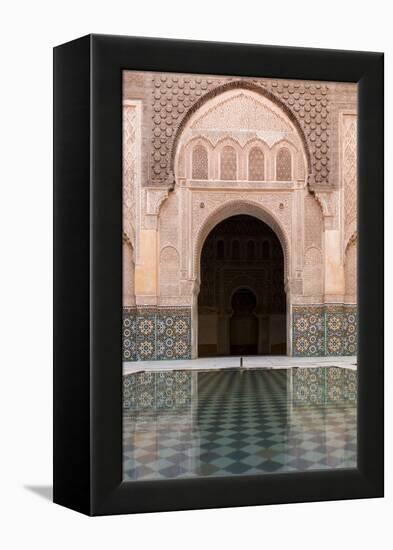 Reflections in the Courtyard Pool-Stephen Studd-Framed Premier Image Canvas