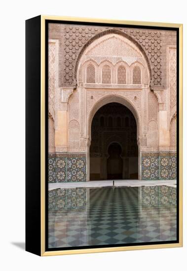 Reflections in the Courtyard Pool-Stephen Studd-Framed Premier Image Canvas