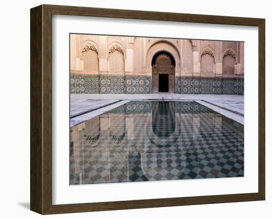 Reflections in the Courtyard Pool-Stephen Studd-Framed Photographic Print