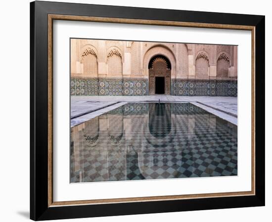 Reflections in the Courtyard Pool-Stephen Studd-Framed Photographic Print