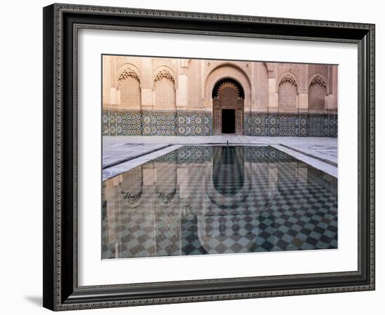 Reflections in the Courtyard Pool-Stephen Studd-Framed Photographic Print