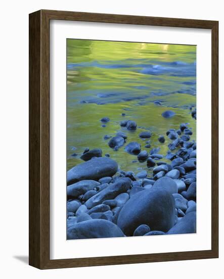 Reflections in the Elwha River, Olympic National Park, Washington, USA-Charles Gurche-Framed Photographic Print