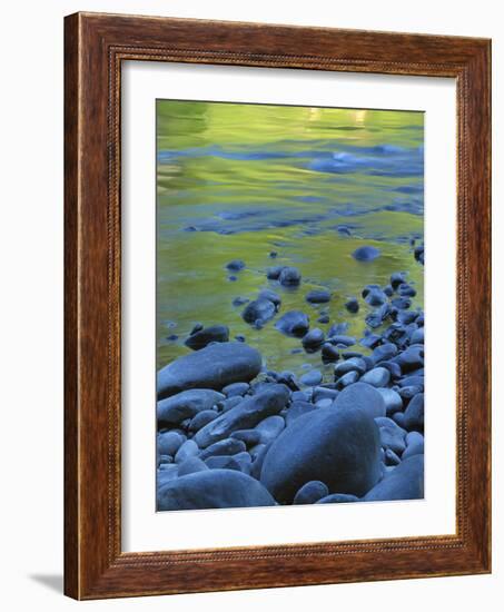 Reflections in the Elwha River, Olympic National Park, Washington, USA-Charles Gurche-Framed Photographic Print