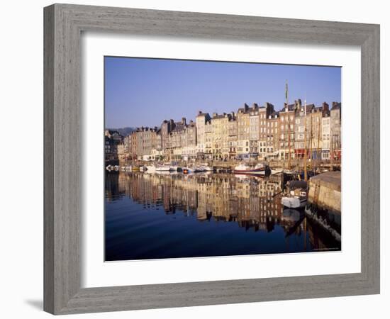 Reflections in the Old Harbour at St. Catherine's Quay in Honfleur, Basse Normandy-Richard Ashworth-Framed Photographic Print